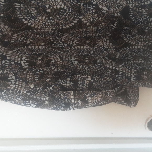 Nwot Larry Levine Blouse Hardware Roll Tab Sz 3X - Picture 6 of 9